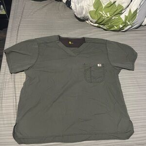 Carhartt Men's Green Twill Work Shirt